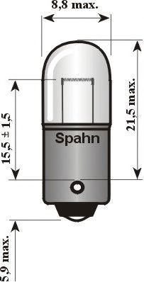 SPAHN GLUHLAMPEN 4504 -  Лампа накаливания, основная фара